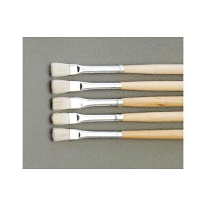 ESCO 5本組 補修用平筆(羊毛) EA109MJ-122 メーカー在庫あり エスコ 作業場工具 バイク 車 自動車 自転車