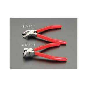 ESCO 160mm ニッパー・プラスティック用(バネ付/45°) EA536KP-3 エスコ 電動工具 バイク 車 自動車 自転車