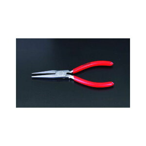 ESCO 140mm ロングフラットノーズプライヤー(メッキ) EA537LA-21 エスコ 電動工具 バイク 車 自動車 自転車