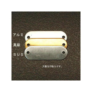ESCO 25x54mm タグブランク(ステンレス 長丸/10枚) EA591HE-25 メーカー在庫あり エスコ ハンドツール バイク 車 自動車 自転車
