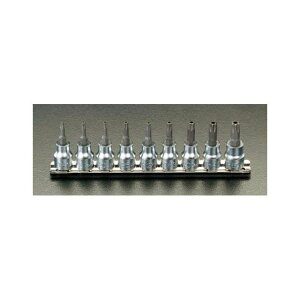 ESCO 3/8�hDR/T10-T50 Bore-Torx �r�b�g�\�P�b�g�Z�b�g EA618BN �G�X�R �n���h�c�[��