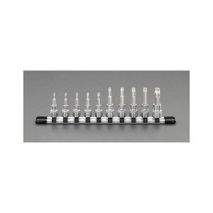 ESCO 3/8�hDR/T10-T55 Bore-Torx �r�b�g�\�P�b�g�Z�b�g EA618JW �G�X�R �n���h�c�[��