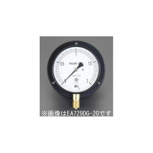 ESCO G 3/8�h/100mm/0-5.0MPa �Εt���͌v EA729DH-50 �G�X�R �v���@��