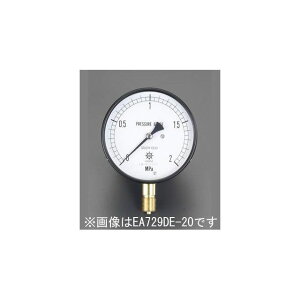 ESCO G 3/8�h/100mm/0-1.6MPa ���͌v EA729DF-16 ���[�J�[�݌ɂ��� �G�X�R �v���@��
