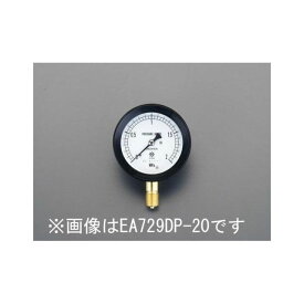 エスコ G 3/8”/100mm/0-0.4MPa 密閉型圧力計 EA729DR-4 ESCO 計測機器 バイク 車 自動車 自転車