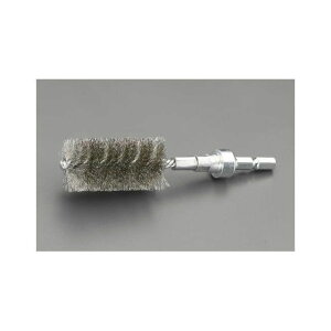 ESCO 19x50mm 6角軸 ワイヤーブラシ(ステンレス線) EA819BT-124 メーカー在庫あり エスコ 電動工具 バイク 車 自動車 自転車