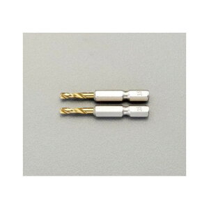 ESCO 4.0x 57mm ドリルビット(1/4”六角軸・2本) EA824DF-4 メーカー在庫あり エスコ 電動工具 バイク 車 自動車 自転車