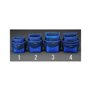 ESCO 195x100x245mm 腰 袋(2段) EA925A-3 メーカー在庫あり エスコ 作業場工具 バイク 車 自動車 自転車