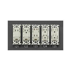 ESCO 125V/15A 埋込コンセント(1口/接地・アース付) EA940CE-122 エスコ 電動工具 バイク 車 自動車 自転車