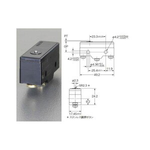 ESCO AC250V/15A �}�C�N���X�C�b�`�i�s�����{�^���j EA940DK-36 �G�X�R �d���H��