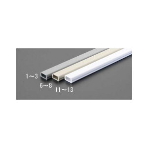 ESCO 16mmx1.0m モール(プラスチック製/灰/10本) EA947HM-1 メーカー在庫あり エスコ 電動工具 バイク 車 自動車 自転車