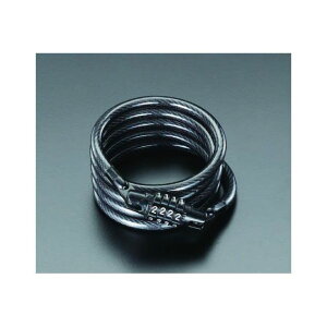 ESCO 6.5mmx1.2m ケーブルロック EA983SF-21 メーカー在庫あり エスコ ハンドツール バイク 車 自動車 自転車