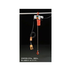 ESCO AC100V/200kgx 3m d`F[ubN EA987DD-3 GXR ƏH oCN   ]