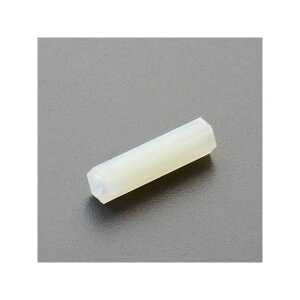 ESCO M3x25.0mm 六角雌ねじスペーサ(ナイロン/100個) EA949XB-10 メーカー在庫あり エスコ ハンドツール バイク 車 自動車 自転車