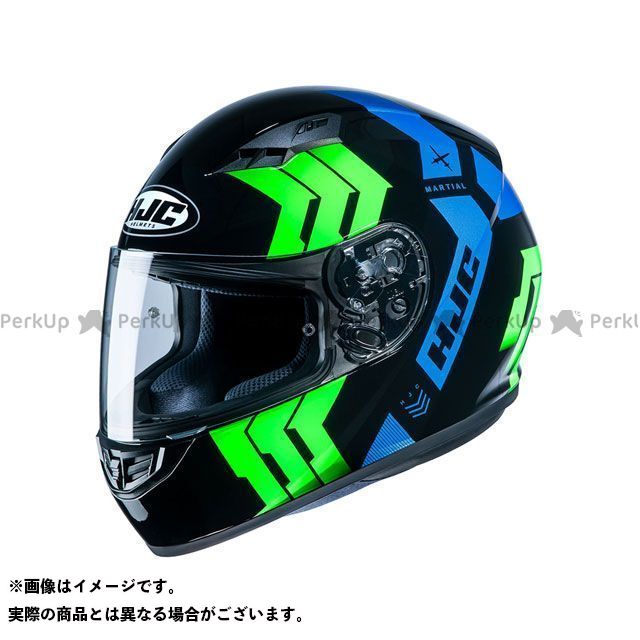 安値 エイチジェイシー HJC フルフェイスヘルメット ヘルメット 雑誌付き 使い勝手の良い CS-15 ブラック グリーン マーシャル ブルー サイズ：S