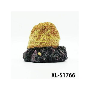 ALFA TEC XL-S1766 サンゴ丸 /イエロー(小) 水槽 ケージ 飼育ケース インテリア オーナメント アクセサリー オブジェ オーナメント ジオラマ レイアウト 装飾 置物 観賞魚 爬虫類 熱帯魚 XL-S1766