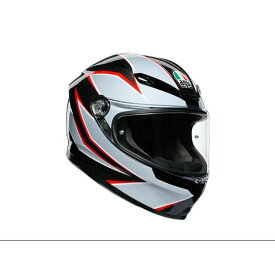 エージーブイ K6 010-FLASH MATT BLACK/GREY/RED サイズ：XL（61-62cm） 630192MF01010 AGV フルフェイスヘルメット バイク