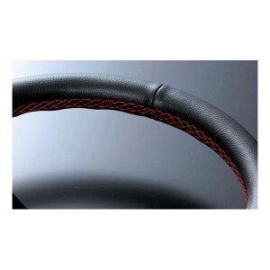 D1 SPEC FLAT-C(フラットC) ステアリング 33パイ ブラックレザー/レッドステッチ DSC-FC33RE D1 SPEC 内装パーツ・用品 車 自動車