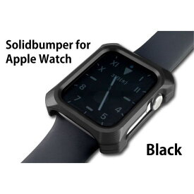 正規品／GILD design（mobile item） Solidbumper for Apple Watch 44mm（ブラック） Series4.5.6/SE用 49249 GILD design アクセサリー 日用品