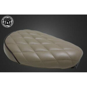 T&F ダイヤシート(ベージュ/ブラウン) ・CUBST02BE ガレージT&F シート関連パーツ バイク リトルカブ スーパーカブC50/C70/C90