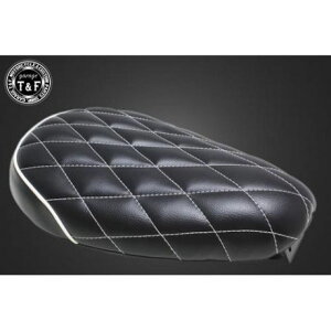 T&F ダイヤシート(ブラック/ホワイト) ・CUBST02BK ガレージT&F シート関連パーツ バイク リトルカブ スーパーカブC50/C70/C90