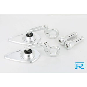 Rin Parts CNC トライアングル バーエンドミラー Ver.3(シルバー) 1101760 リンパーツ ミラー関連パーツ バイク 汎用
