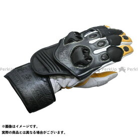 MERCURY PRODUCTS カンガルーレーシンググローブ（ブラック/ガンメタ） サイズ M WIDE MPG-008 マーキュリープロダクツ レーシンググローブ バイク