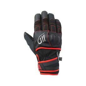 正規品／ゴールドウイン 2022-2023秋冬モデル GSM26253 GWM SHORT CONTROL GLOVES（ブラック×レッド） サイズ：S GSM26253 GOLDWIN ウインターグローブ バイク