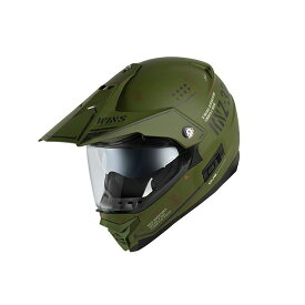 ウインズヘルメット X-ROAD II COMBAT（マットアーミー×グリーンブラック） サイズ：M JAN_4560385771286 メーカー在庫あり WINS オフロードヘルメット バイク