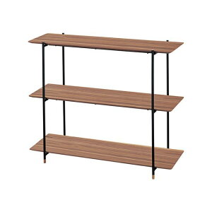 【メーカー直送】Azumaya JPB-101WAL ルカ シェルフ3段(ブラウン) JPB-101WAL 東谷 キッチン用品 日用品