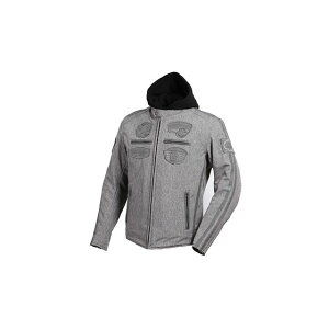 DEGNER 2022-2023秋冬モデル 22WJ-10 ソフトシェルフード付ジャケット(グレー) サイズ XL 22WJ-10 メーカー在庫あり デグナー ジャケット バイク