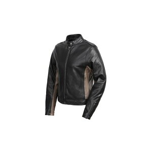 DEGNER 【特価品】2022-2023秋冬モデル FR22WJ-8 レディースレザーバイカラージャケット(ブラック) サイズ L FR22WJ-8 デグナー レディースアパレル バイク