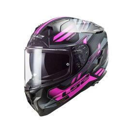 LS2 HELMETS アウトレット品 CHALLENGER F（SPIN BLACK TITANIUM PINK） サイズ XL outlet-103275046XL エルエスツーヘルメット フルフェイスヘルメット バイク
