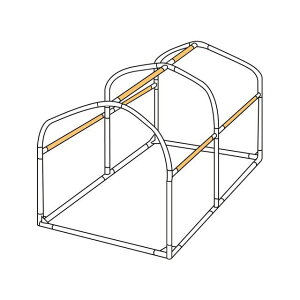 【メーカー直送】DOPPELGANGER バイクガレージDCC330M 交換用パイプ(横パイプ) DCC330M-P3 ドッペルギャンガー 車種別専用カバー バイク