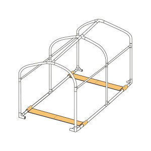 【メーカー直送】DOPPELGANGER バイクガレージ2500 交換用パイプ(アンダープレート) DCC538-P6 ドッペルギャンガー 車種別専用カバー バイク