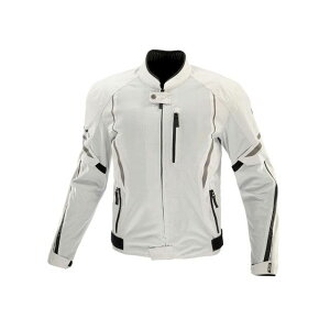 KOMINE 2023春夏モデル JK-1463 プロテクトハーフメッシュジャケット(ライトグレー ブラック) サイズ WL ・07-1463 コミネ ジャケット バイク