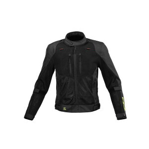 KOMINE 2023春夏モデル JK-1563 プロテクト3Dエアストリームジャケット(ブラック ネオン) サイズ S ・07-1563 コミネ ジャケット バイク