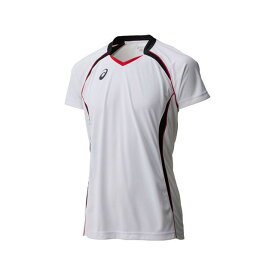 アシックス XW1316 GAMESHIRTSHS（ホワイト×ブラック） サイズ：M XW1316 メーカー在庫あり ASICS アウトドア用ウェア キャンプ