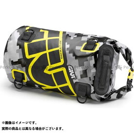 正規品／ジビ Waterproof Saddle / Rear Rack Bag Easy-T EA114CM， 30 liters， HxLxW 27x50x27cm， color Camouflage Grey / Yellow givi_EA11…
