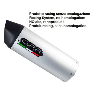 G.P.R. Exhaust System Tuning Furore alluminio L.310mm 90 X 120mmUniversal racing silencer without link pipe Furore alluminio �b�c