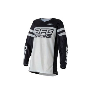 DFG ソリッド ジャージ ユース(ブラック/ホワイト) サイズ YXS(120cm) C9782 メーカー在庫あり ディーエフジー モトクロス用品 バイク