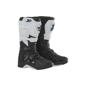 DFG フレックスブーツ(ブラック/ホワイト) サイズ 28.5cm C3097 ディーエフジー オフロードブーツ バイク