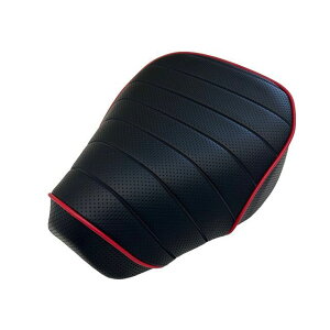 Grondement ハンターカブ125(JA55-JA65)TYPE2 スポーツ シートカバー 日本製/3D-立体裁断/張替(座面タックロールエンボス黒/パイピング赤) GH5697HC80P680 グロンドマン シート関連パーツ バイク ハ