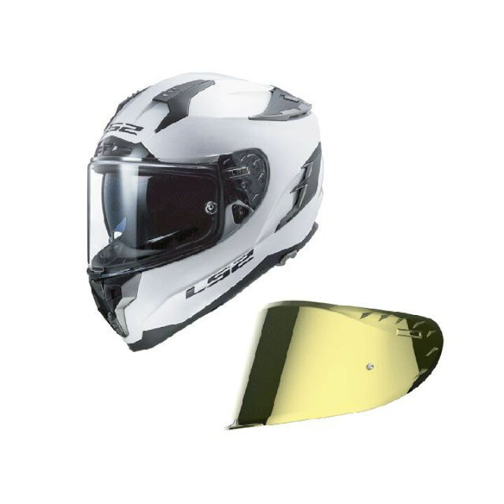 楽天市場】LS2 HELMETS シールドセット CHALLENGER F（ホワイト）＋S 