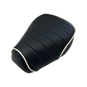 Grondement スーパーカブ50(AA09)/スーパーカブ110(JA59) TYPE2 スポーツ シートカバー 日本製/3D-立体裁断(座面タックロールエンボス黒/パイピング白) GH5705HC80P20 グロンドマン シート関連パー