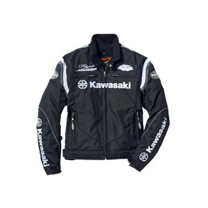 KAWASAKI 2023-2024秋冬モデル カワサキ×BATES ナイロン3Sジャケット(ブラック/ホワイト) サイズ L J8001-2931 カワサキ ジャケット バイク