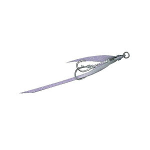 Hayabusa アシストフック ネクタイチューン フィッシュテール FS580 ケイムラちりめんシルバー Mサイズ FS580-M-1 HAYABUSA フィッシング キャンプ