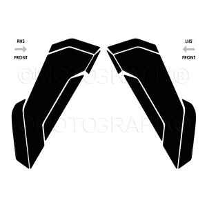 MOTOGRAFIX �{�f�B�p�b�h Number Board Decal Protector MT-BRG004PK ���g�O���t�B�b�N�X �h���X�A�b�v�E�J�o�[ S1000XR