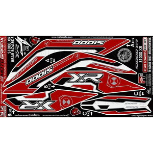 MOTOGRAFIX �{�f�B�p�b�h ���A�p�b�h MT-RB021RKW ���g�O���t�B�b�N�X �h���X�A�b�v�E�J�o�[ S1000XR
