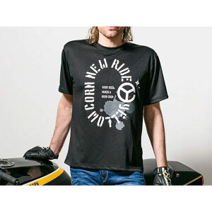 YeLLOW CORN 2024春夏モデル YELLOW CORN NEW RIDE NT-017 Tシャツ(ブラック) サイズ WL NT-017 イエローコーン レディースアパレル バイク